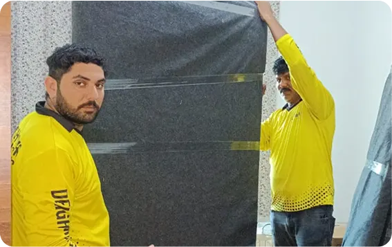 Furniture wrapped and ready for storage in Abu Dhabi