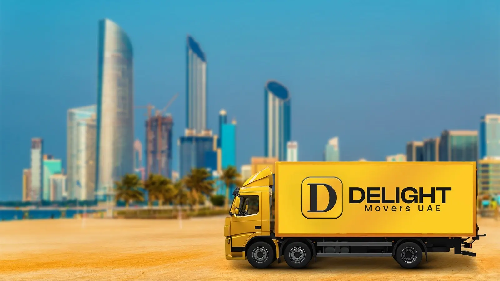 Delight Movers truck for furniture moves between Dubai and other emirates