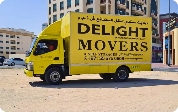 Delight Movers UAE truck for international moves from Dubai