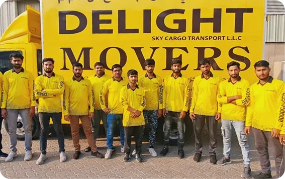 Delight Movers UAE team in Downtown Dubai